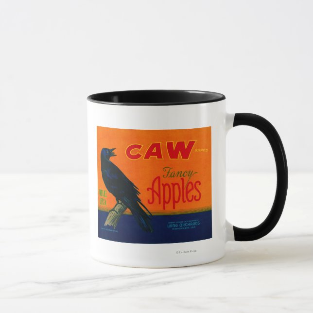Caneca Caw Apple Crate LabelMedford, OU (Direita)
