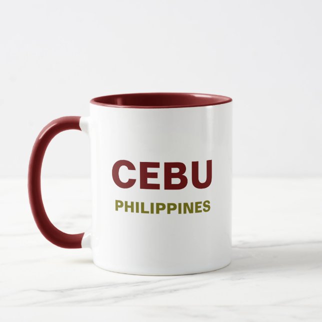 Caneca Cebu Filipinas Café Mug (Esquerda)