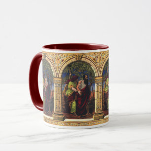 Caneca Cego Tobit e Esposa Anna, Religião Vintage