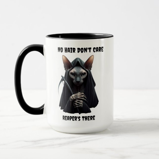 Caneca Ceifeiro Personalizado Gato Sphynx Sem Cabelo Não  (Esquerda)