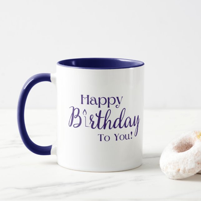Caneca Celebração de Aniversário (Com Donut)