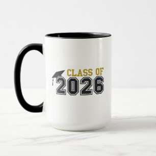 Caneca Celebração de Graduação da Turma de 2026 Design-54