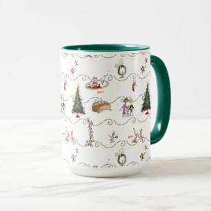 Caneca Celebração de Guirlanda de Natal de Whoville