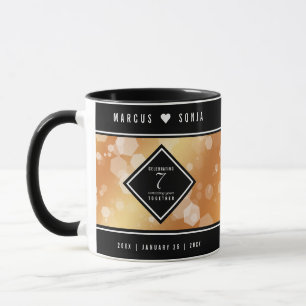 Caneca Celebração do 7 de Casamento de Copper