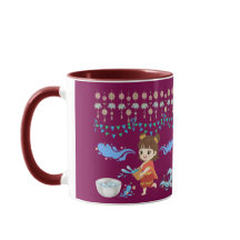 Celebração magenta de água cristalina