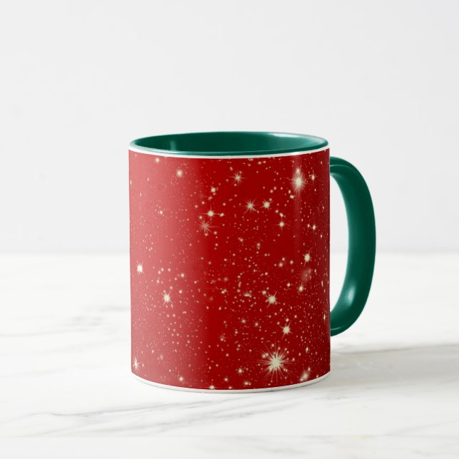 Caneca Celebração vermelha (Frente Esquerda)