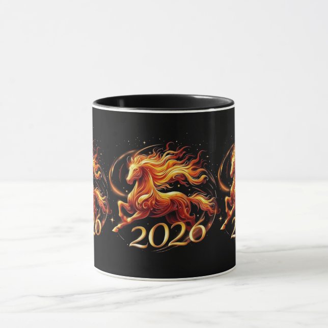Caneca Celebrações do Ano do Cavalo Chinês 2026 (Centro)
