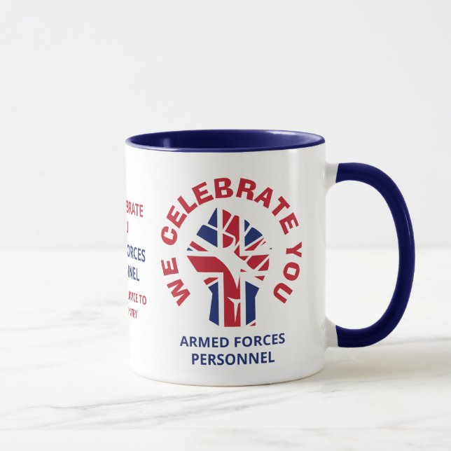 Caneca CELEBRAMOS VOCÊ, Patriótico britânico (Direita)