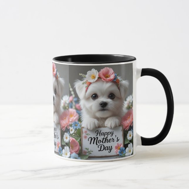 Caneca Celebrar a mãe com amor - Dia de as mães feliz (Direita)
