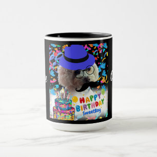 Caneca Celebrar Feliz Aniversário Poodle Coffee Mug