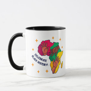 Caneca Celebrar Orgulho Negro História Mês Mug