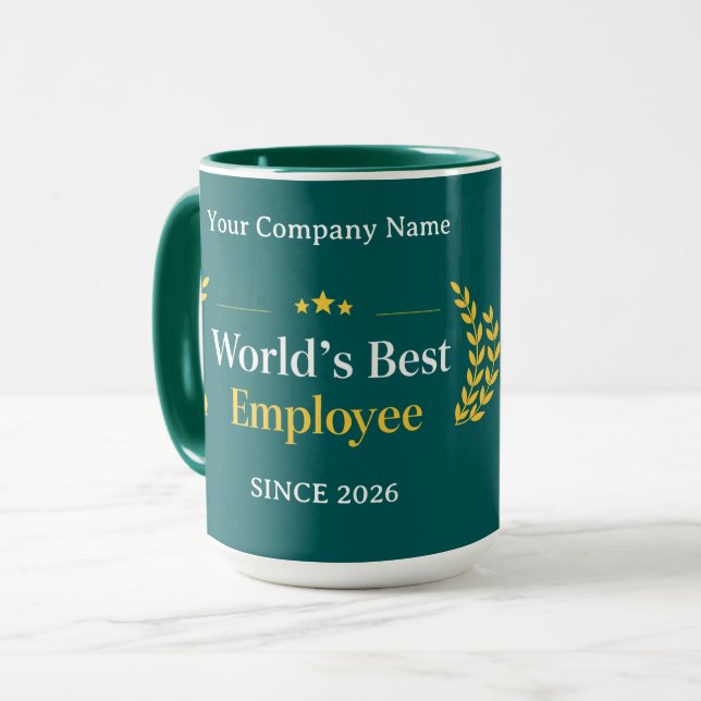 Caneca Celebre a contribuição atemporal com um toque de 2 (Frente Esquerda)