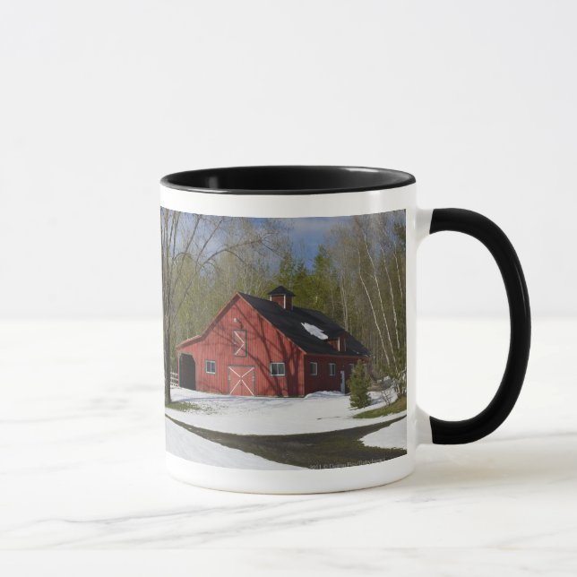 Caneca Celeiro vermelho no inverno (Direita)