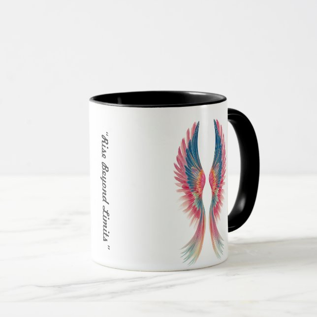 Caneca "Celestial Light Embrace" (Frente Esquerda)