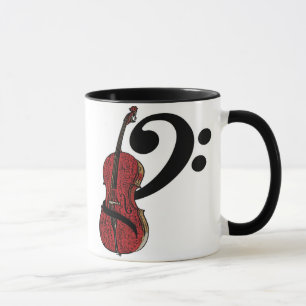 Caneca Cello Clef Mug
