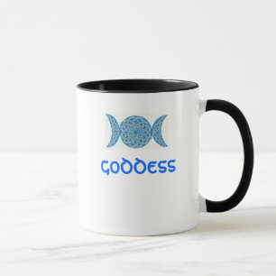 Caneca celta da deusa do nó (azul)