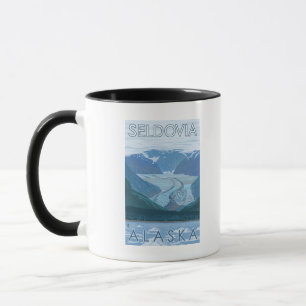 Caneca Cena da geleira - Seldovia, Alaska
