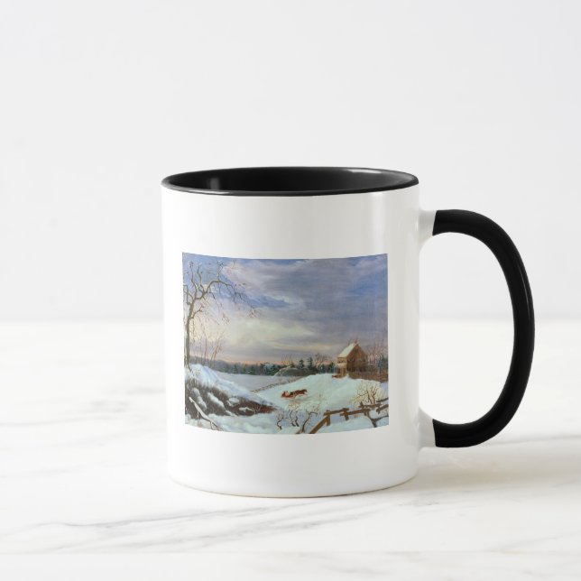 Caneca Cena da neve, Nova Inglaterra (Direita)