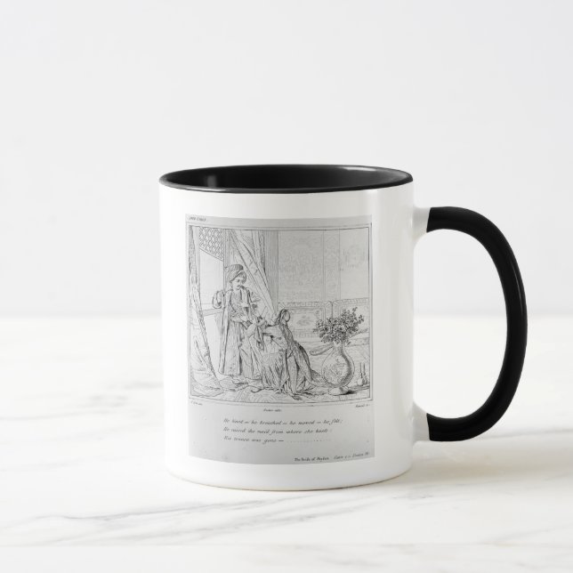 Caneca Cena da noiva de Abydos pelo senhor Byron (Direita)