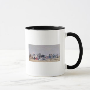Caneca Cena da praia, Trouville, 1873