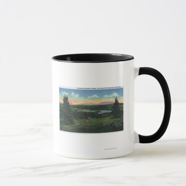 Caneca Cena da Vila Rangeley de Manor Hill (Direita)