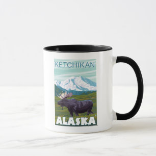 Caneca Cena de alce - Ketchikan, Alaska