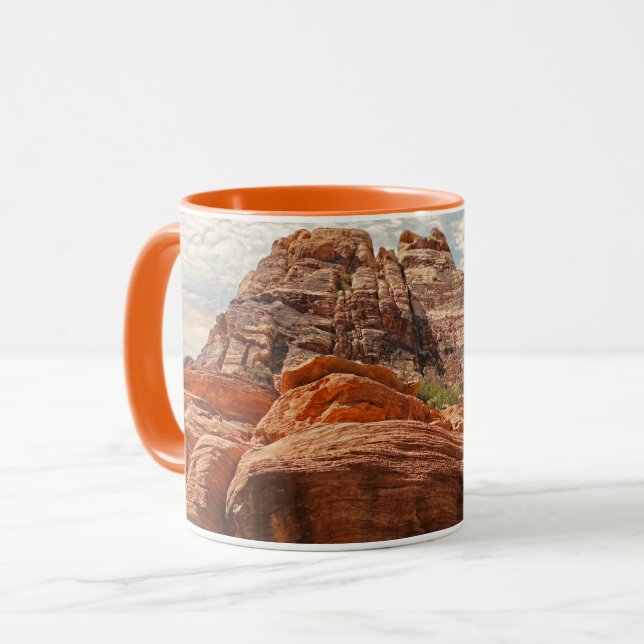 Caneca Cena de café da montanha sudoeste (Frente Esquerda)