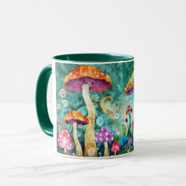 Caneca Cena de Floresta Whimsical