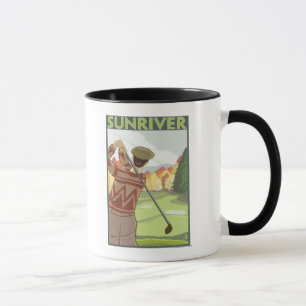 Caneca Cena de Golfe - Sun River, Oregon