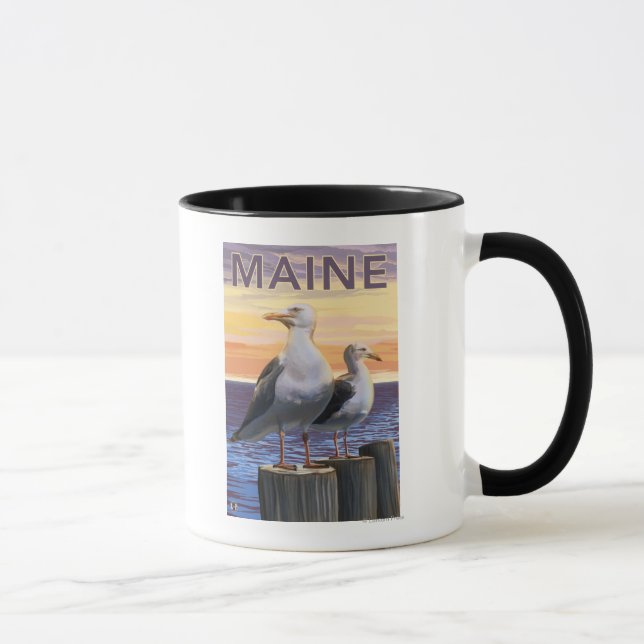 Caneca Cena de Grenas do MaineSea (Direita)
