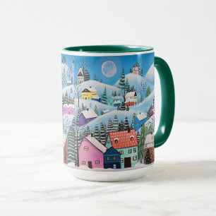 Caneca Cena de Inverno Caprichosa
