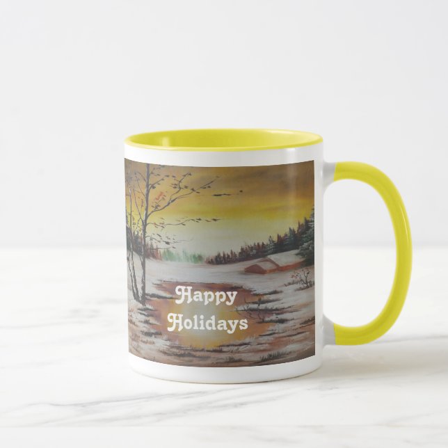 Caneca Cena de Inverno de Mug Ann Hayes (Direita)