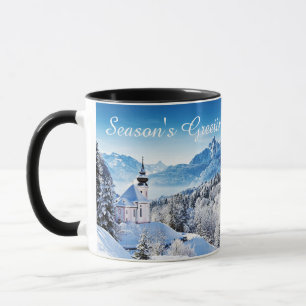 Caneca Cena de inverno personalizada