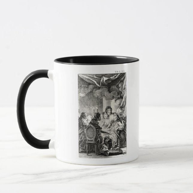 Caneca Cena de "L'Ingenu" por Voltaire (Esquerda)