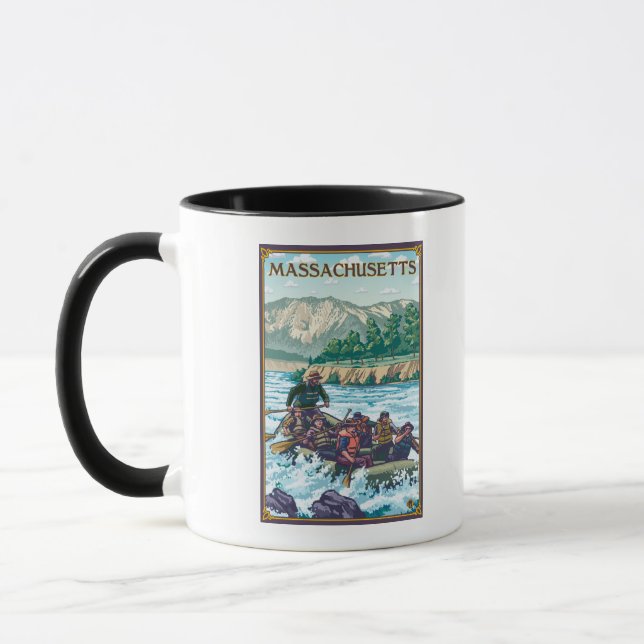 Caneca Cena de Massachusetts River Rafting (Esquerda)