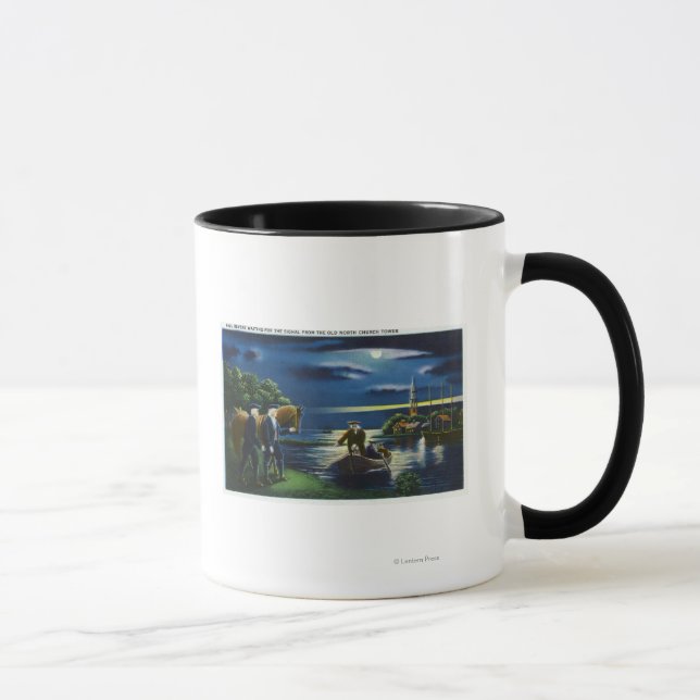 Caneca Cena de Sinal da Torre Norte Antiga (Direita)