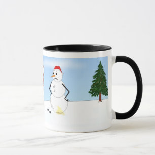 Caneca Cena do inverno do rouco Siberian
