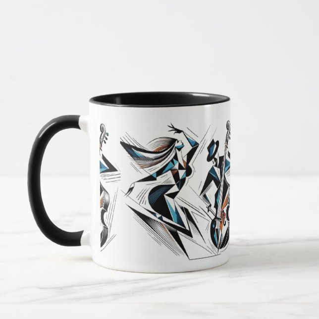 Caneca Cena do Jazz Moderno (Esquerda)