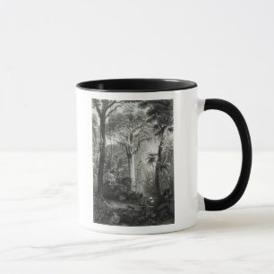 Caneca Cena em uma floresta brasileira gravada perto
