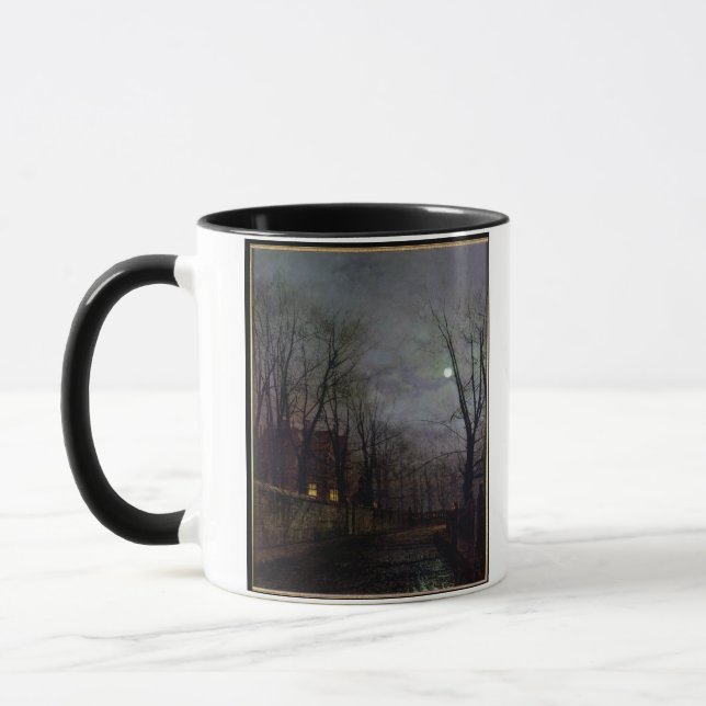 Caneca Cena enluarada da rua, 1882 (óleo em canvas) 2 (Esquerda)
