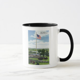 Caneca Cena gigante do Flagpole do desafio da montagem