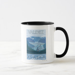 Caneca Cena Glacier - Valdez, Alaska
