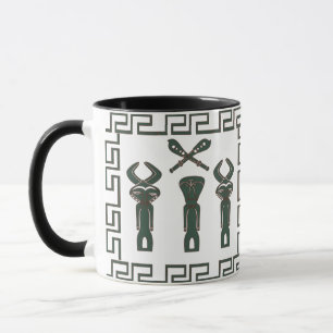 Caneca cena tribal abstrato africana