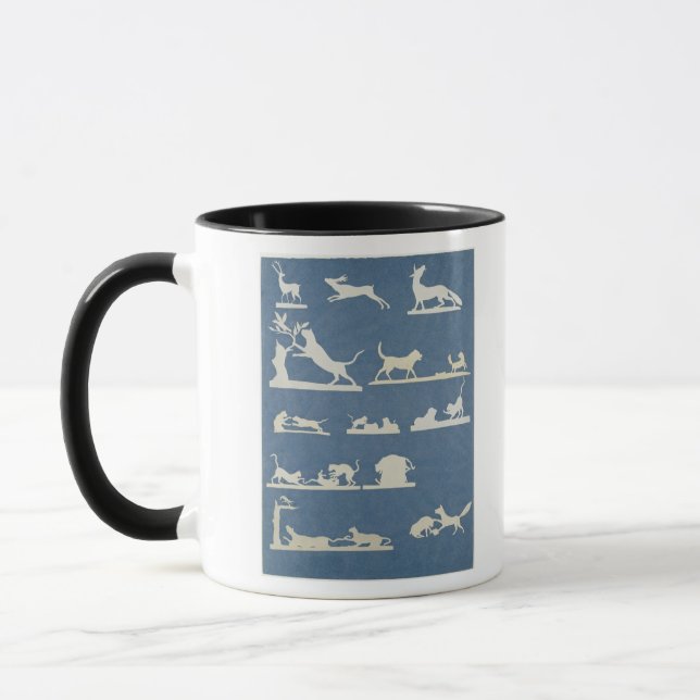 Caneca Cenas animais e gatos do jogo (Esquerda)