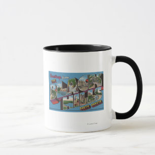 Caneca Cenas com letras grandes - Colinas pretas, SD