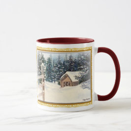 Caneca Cenas de inverno personalizáveis