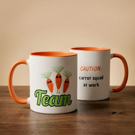 Caneca Cenouras engraçadas