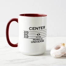 Centro do Universo Musical Alto Clef 15oz Mug