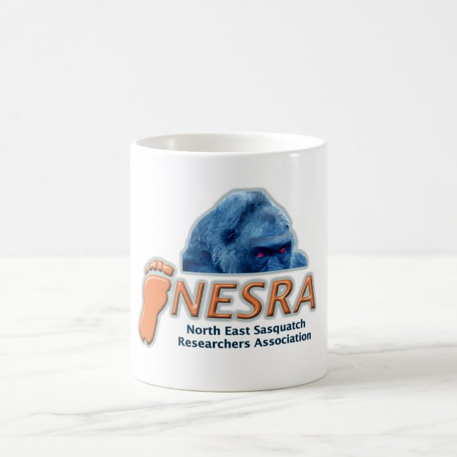 Caneca cerâmica branca clássica de NESRA - (Centro)