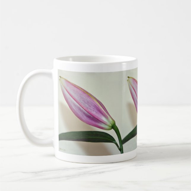 Caneca Cerâmica com Lily Bud (Esquerda)